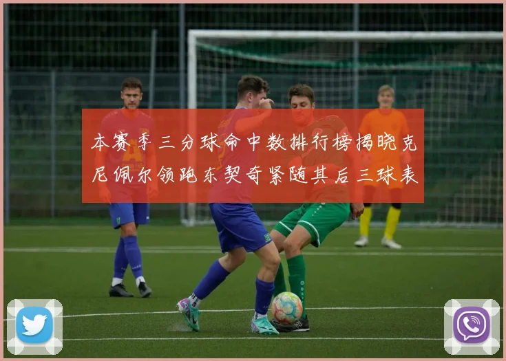 本赛季三分球命中数排行榜揭晓克尼佩尔领跑东契奇紧随其后三球表现不俗